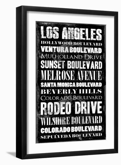 Los Angeles-Jace Grey-Framed Art Print