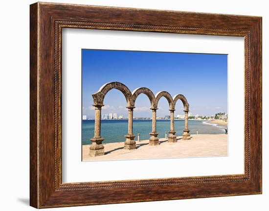 Los Arcos Amphitheater at Pacific Ocean in Puerto Vallarta, Mexico-elenathewise-Framed Photographic Print