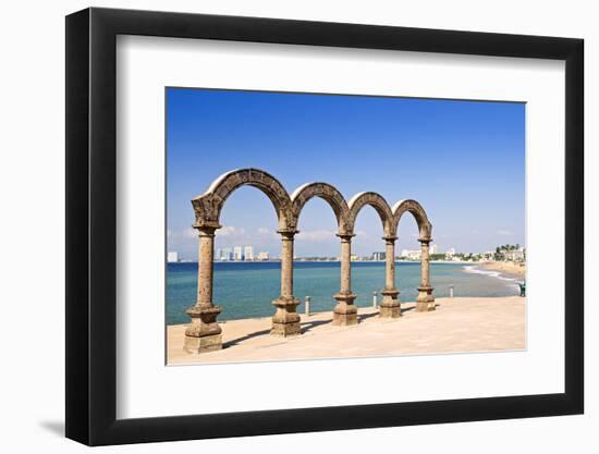 Los Arcos Amphitheater at Pacific Ocean in Puerto Vallarta, Mexico-elenathewise-Framed Photographic Print