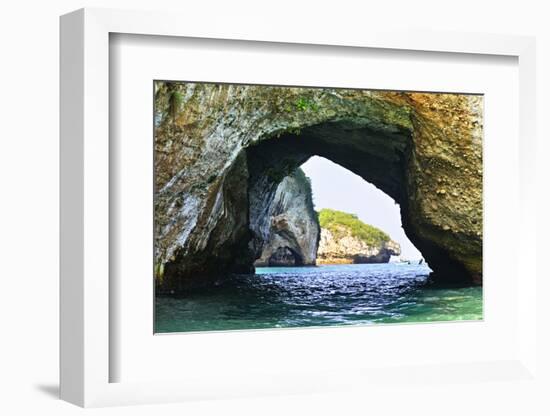 Los Arcos National Marine Park in Mexico near Puerto Vallarta-elenathewise-Framed Photographic Print