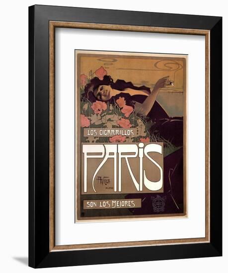 Los Cigarillos Paris, 1901-Aleardo Villa-Framed Giclee Print