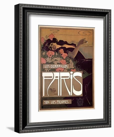 Los Cigarillos Paris, 1901-Aleardo Villa-Framed Giclee Print