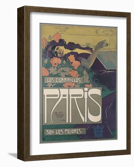 Los Cigarillos Paris, 1901-Aleardo Villa-Framed Giclee Print