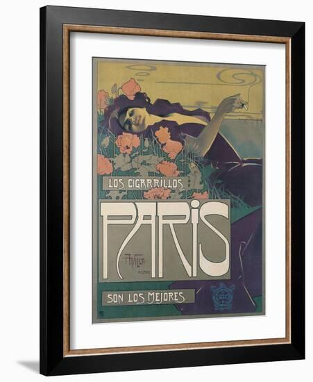 Los Cigarillos Paris, 1901-Aleardo Villa-Framed Giclee Print