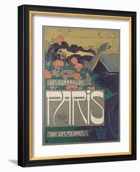 Los Cigarillos Paris, 1901-Aleardo Villa-Framed Giclee Print