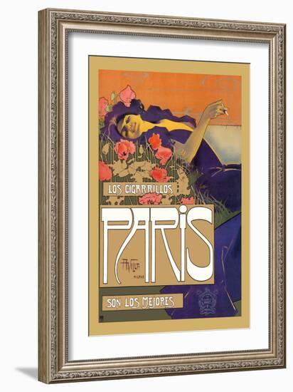 Los Cigarrillos Paris Son Los Mejores-Aleardo Villa-Framed Art Print