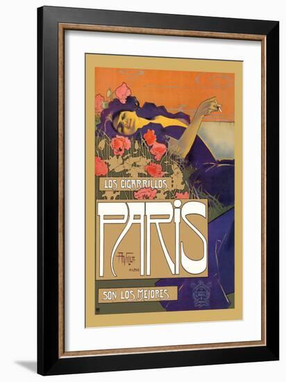 Los Cigarrillos Paris Son Los Mejores-Aleardo Villa-Framed Art Print