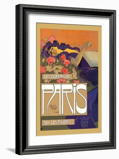 Los Cigarrillos Paris Son Los Mejores-Aleardo Villa-Framed Art Print