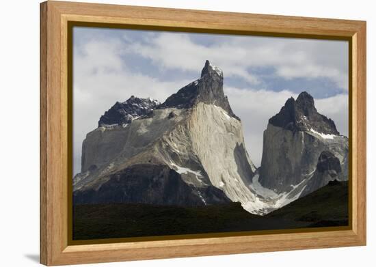 Los Cuernos Del Paine, Torres Del Paine National Park, Patagonia, Chile, South America-Tony-Framed Premier Image Canvas