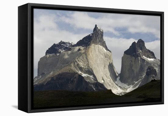 Los Cuernos Del Paine, Torres Del Paine National Park, Patagonia, Chile, South America-Tony-Framed Premier Image Canvas