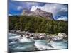 Los Cuernos Mountains and Rio Frances, Patagonia, Chile-Matthew Williams-Ellis-Mounted Photographic Print