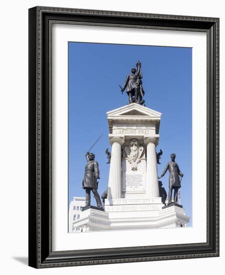 Los Heroes de Iquique Monument. Valparaiso, Chile-Martin Zwick-Framed Photographic Print