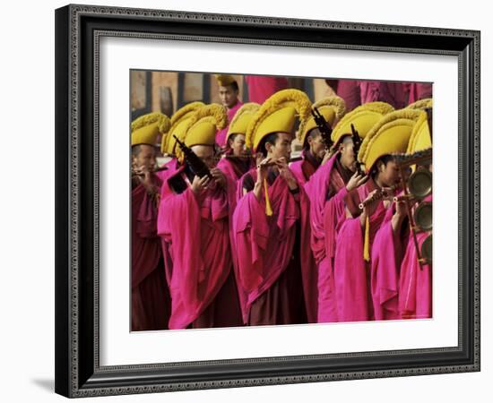 Losar, New Year Celebrations, Labrang Monastery, Gansu Province, China-Occidor Ltd-Framed Photographic Print