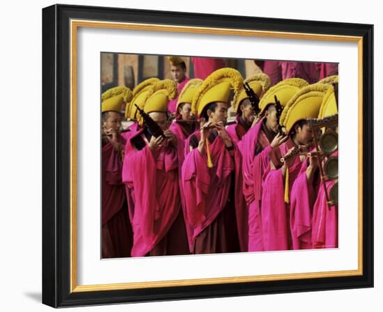 Losar, New Year Celebrations, Labrang Monastery, Gansu Province, China-Occidor Ltd-Framed Photographic Print