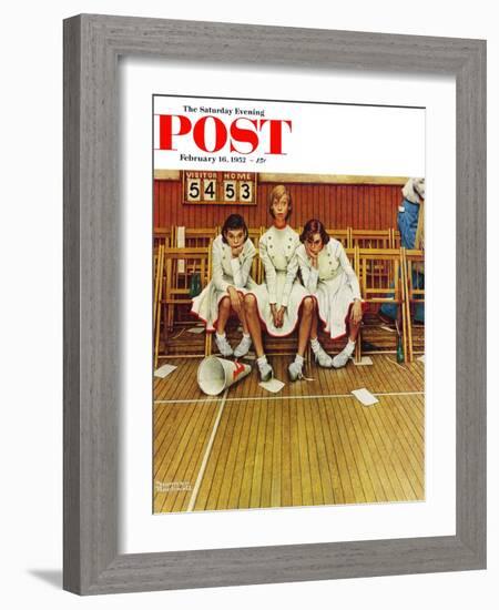 "Losing the Game" Saturday Evening Post Cover, February 16,1952-Norman Rockwell-Framed Giclee Print