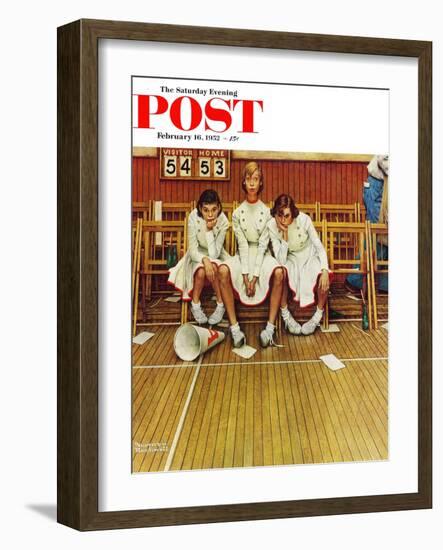 "Losing the Game" Saturday Evening Post Cover, February 16,1952-Norman Rockwell-Framed Giclee Print