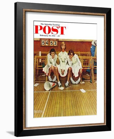 "Losing the Game" Saturday Evening Post Cover, February 16,1952-Norman Rockwell-Framed Giclee Print