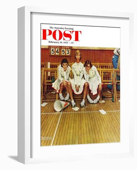 "Losing the Game" Saturday Evening Post Cover, February 16,1952-Norman Rockwell-Framed Giclee Print