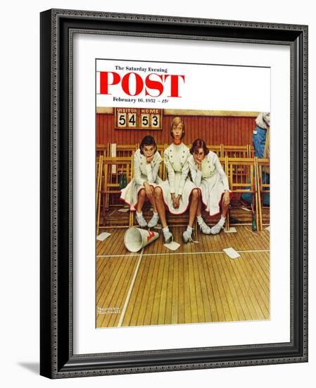 "Losing the Game" Saturday Evening Post Cover, February 16,1952-Norman Rockwell-Framed Giclee Print