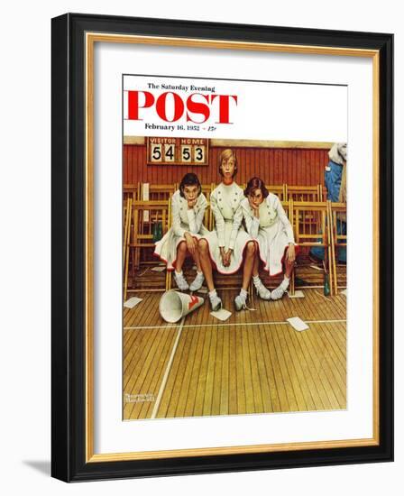 "Losing the Game" Saturday Evening Post Cover, February 16,1952-Norman Rockwell-Framed Giclee Print