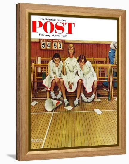 "Losing the Game" Saturday Evening Post Cover, February 16,1952-Norman Rockwell-Framed Premier Image Canvas