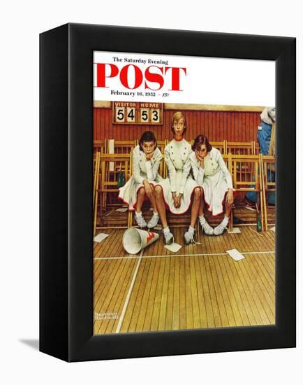 "Losing the Game" Saturday Evening Post Cover, February 16,1952-Norman Rockwell-Framed Premier Image Canvas