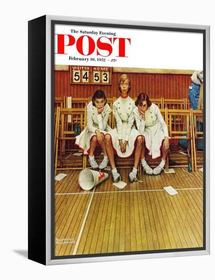 "Losing the Game" Saturday Evening Post Cover, February 16,1952-Norman Rockwell-Framed Premier Image Canvas