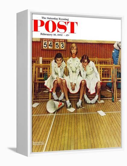 "Losing the Game" Saturday Evening Post Cover, February 16,1952-Norman Rockwell-Framed Premier Image Canvas