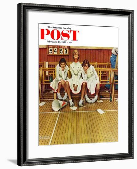 "Losing the Game" Saturday Evening Post Cover, February 16,1952-Norman Rockwell-Framed Giclee Print