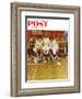 "Losing the Game" Saturday Evening Post Cover, February 16,1952-Norman Rockwell-Framed Giclee Print