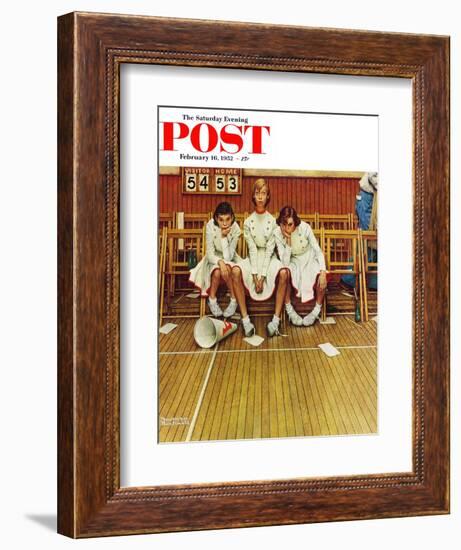 "Losing the Game" Saturday Evening Post Cover, February 16,1952-Norman Rockwell-Framed Giclee Print