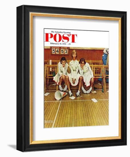 "Losing the Game" Saturday Evening Post Cover, February 16,1952-Norman Rockwell-Framed Giclee Print