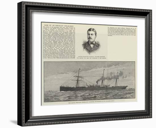 Loss of an Emigrant Steam-Ship-null-Framed Giclee Print