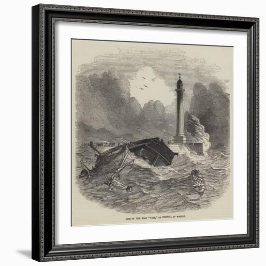 Loss of the Brig Vine, of Bristol, at Whitby-null-Framed Giclee Print