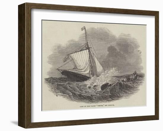 Loss of the Yacht Vectis, Off Bognor-null-Framed Giclee Print