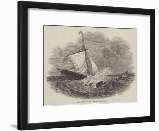 Loss of the Yacht Vectis, Off Bognor-null-Framed Giclee Print