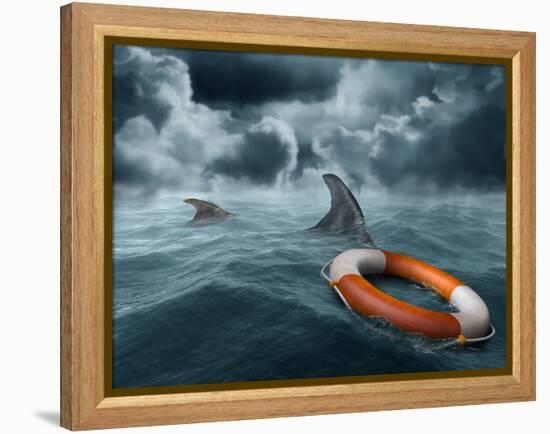 Lost At Sea-paul fleet-Framed Premier Image Canvas
