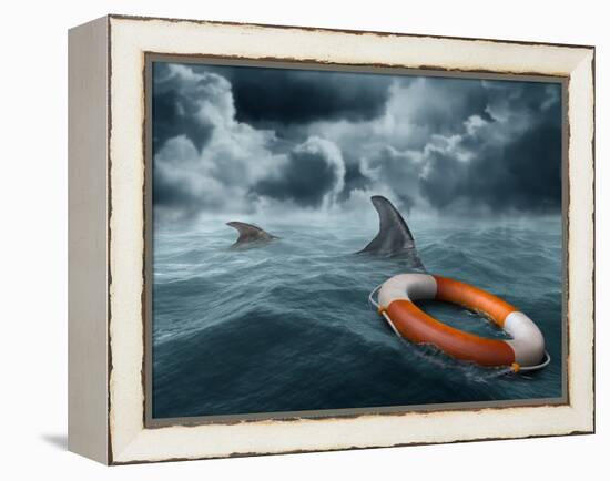 Lost At Sea-paul fleet-Framed Premier Image Canvas