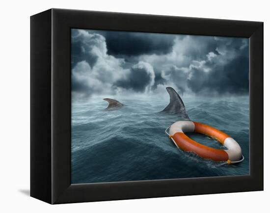 Lost At Sea-paul fleet-Framed Premier Image Canvas