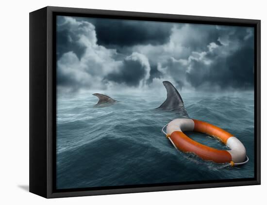 Lost At Sea-paul fleet-Framed Premier Image Canvas