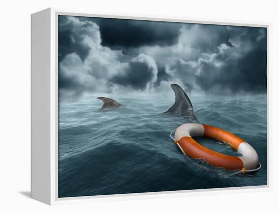 Lost At Sea-paul fleet-Framed Premier Image Canvas