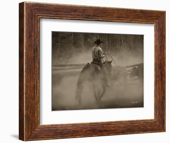 Lost Canyon Cowboy #2-Barry Hart-Framed Art Print