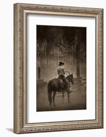 Lost Canyon Cowboy-Barry Hart-Framed Art Print