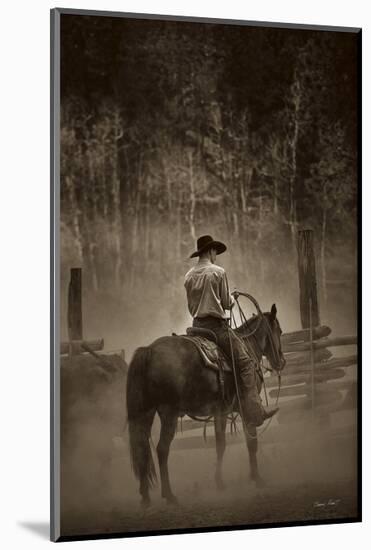 Lost Canyon Cowboy-Barry Hart-Mounted Art Print