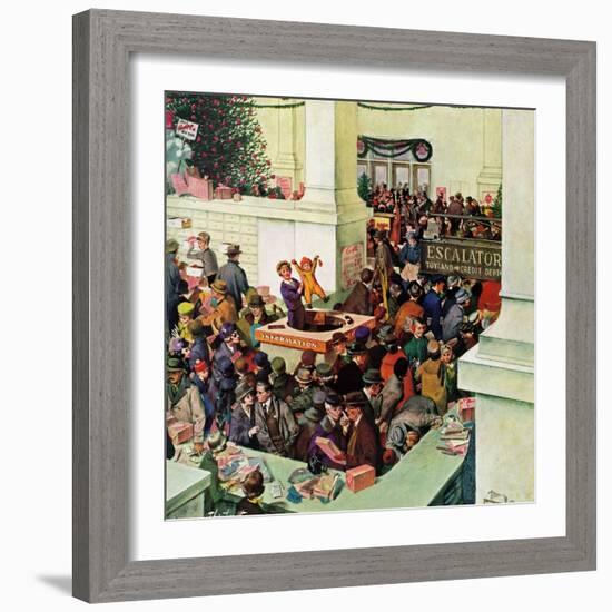 "Lost Child Department", December 20, 1958-Thornton Utz-Framed Giclee Print