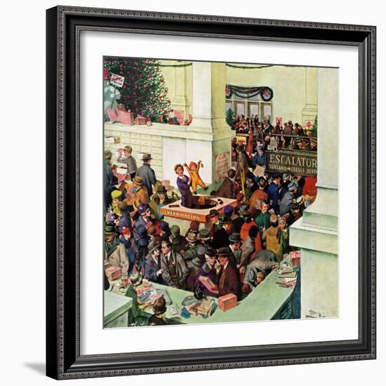 "Lost Child Department", December 20, 1958-Thornton Utz-Framed Giclee Print