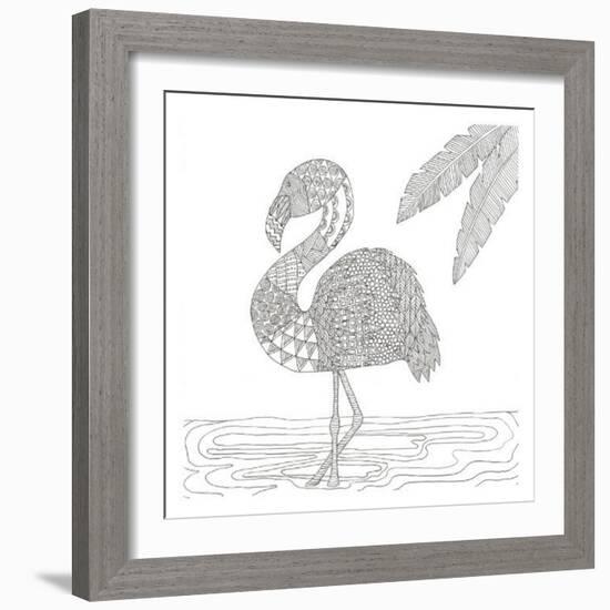 Lost Flamingo-Pam Varacek-Framed Art Print