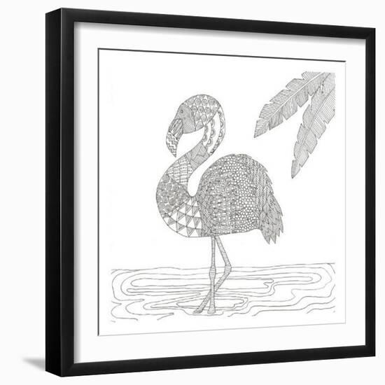 Lost Flamingo-Pam Varacek-Framed Art Print