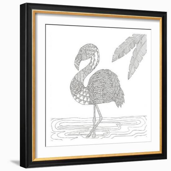 Lost Flamingo-Pam Varacek-Framed Art Print