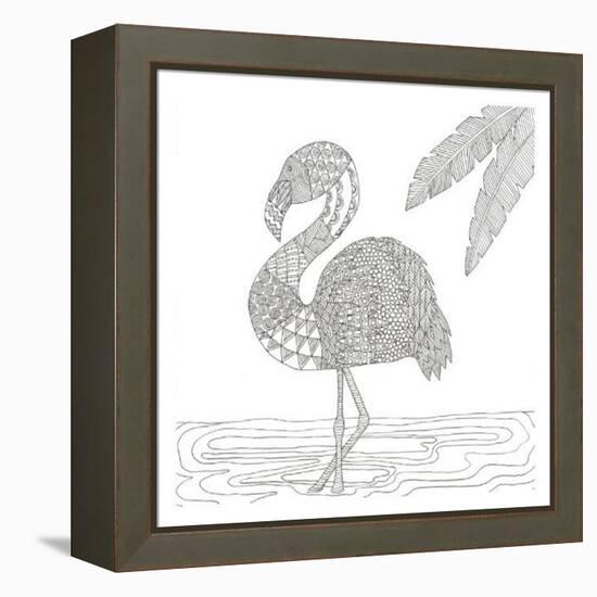 Lost Flamingo-Pam Varacek-Framed Stretched Canvas